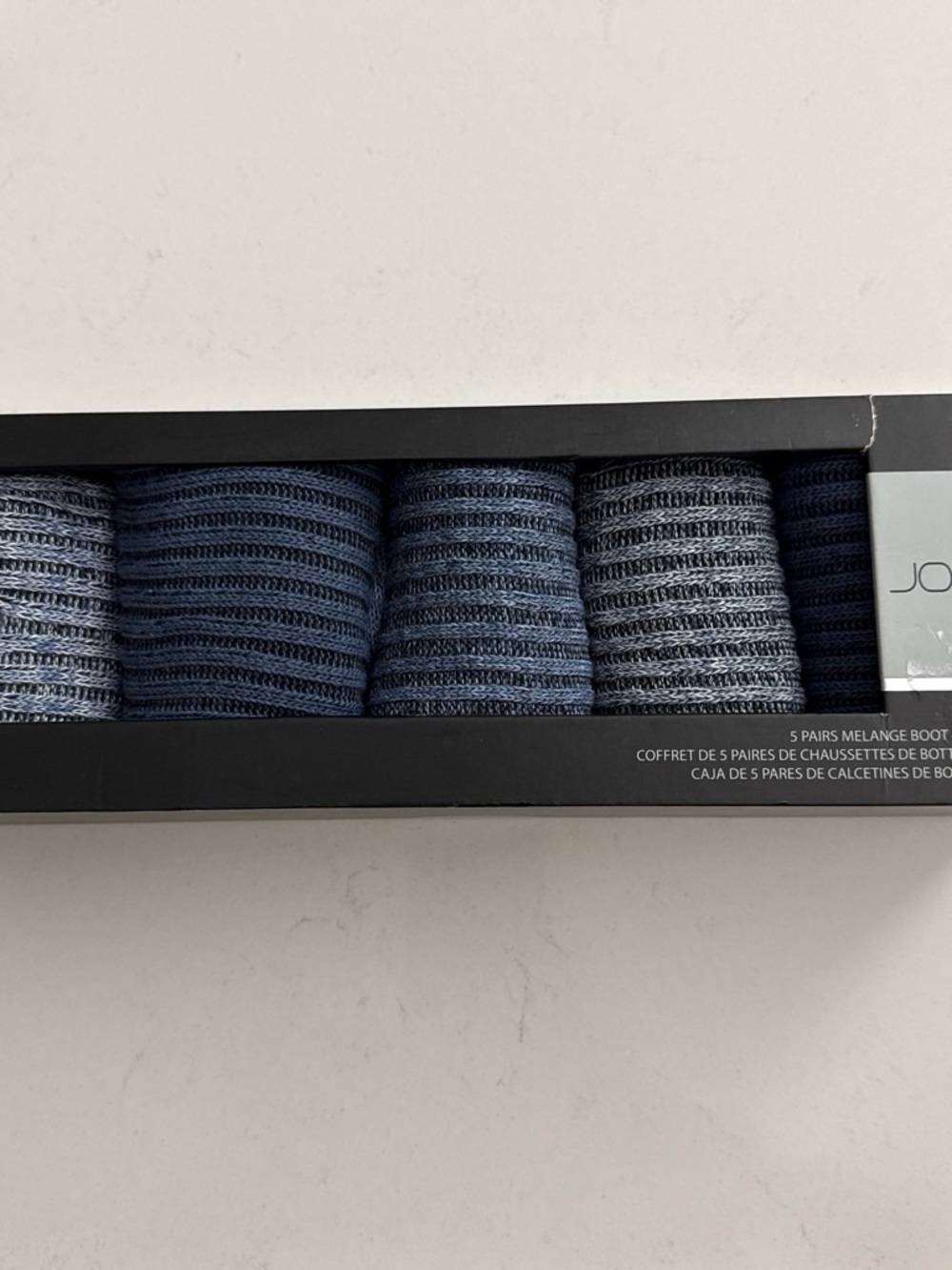 NIB Joe’s Jeans Blue Knit Boot Socks - 5-Pack one Size
